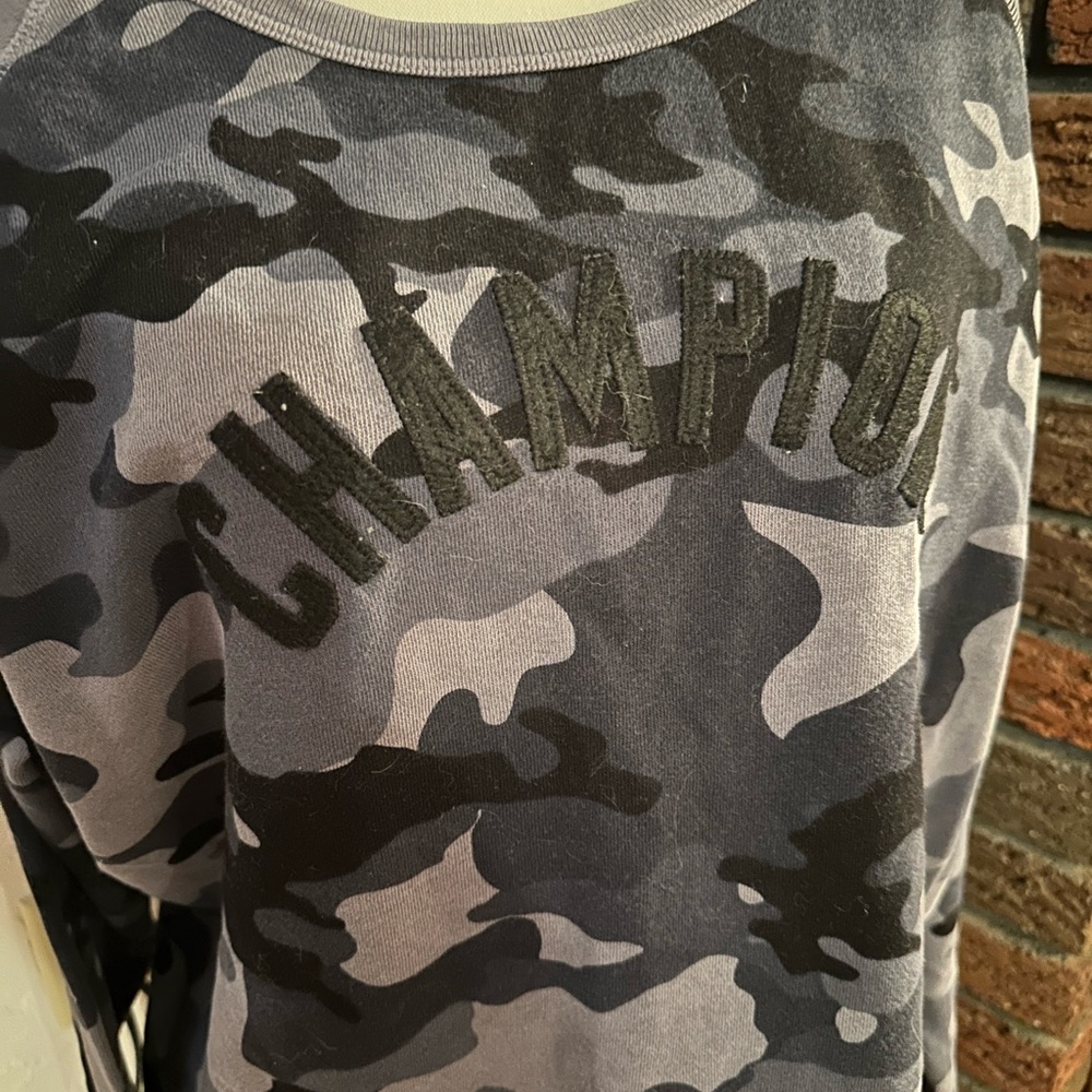 Gray and Black Camo Sweatshirt